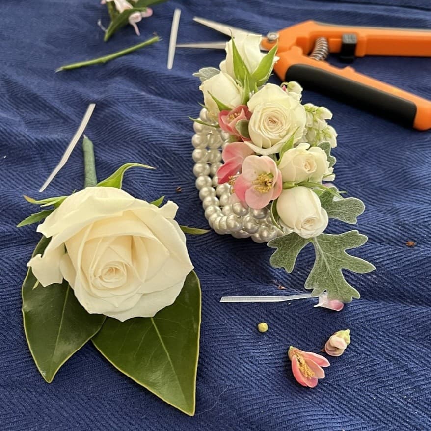 Pearl corsage